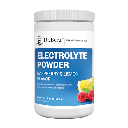 Electrolyte Powder Raspberry & Lemon Natural Flavor | Dr. Berg